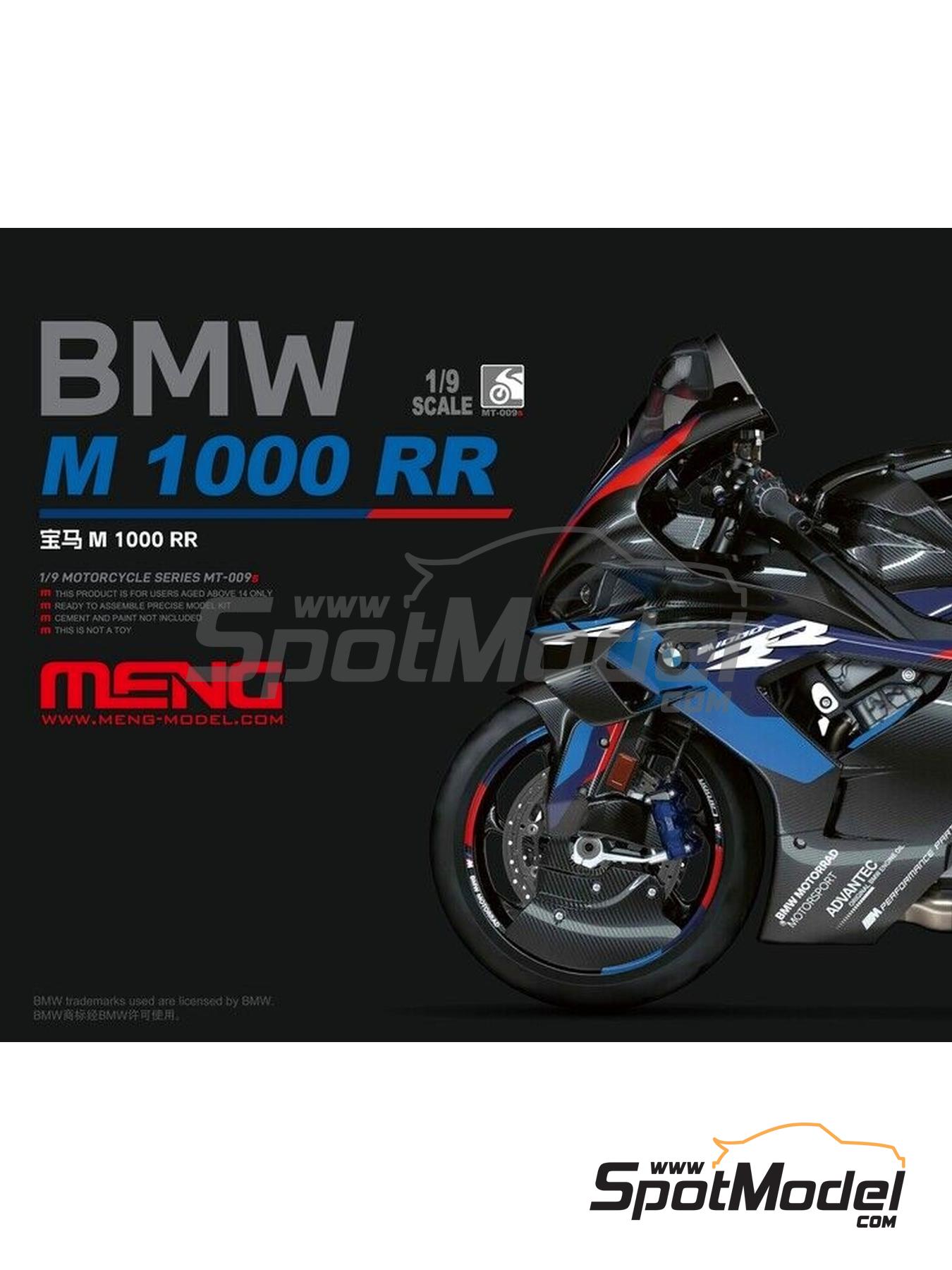 Meng Model MT-009s: Motorbike scale model kit 1/9 scale - BMW M
